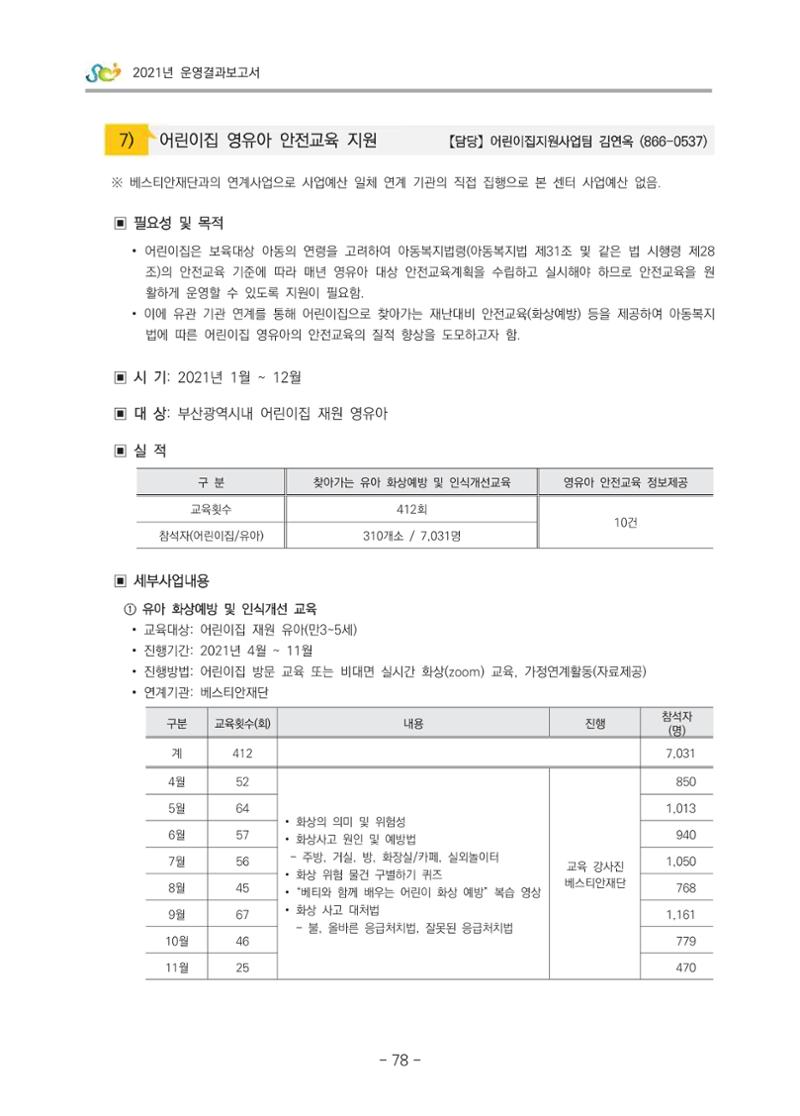 2021 부산광역시육아종합지원센터 운영결과보고서 79페이지