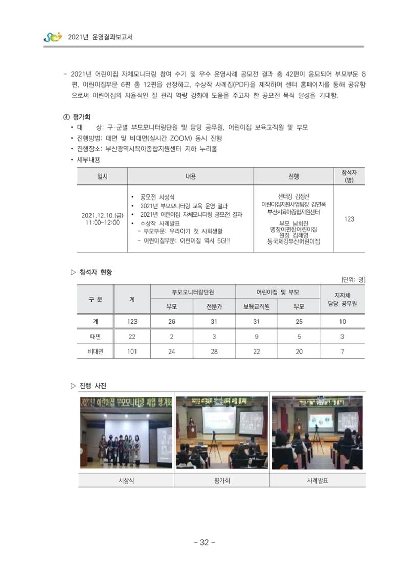 2021 부산광역시육아종합지원센터 운영결과보고서 33페이지