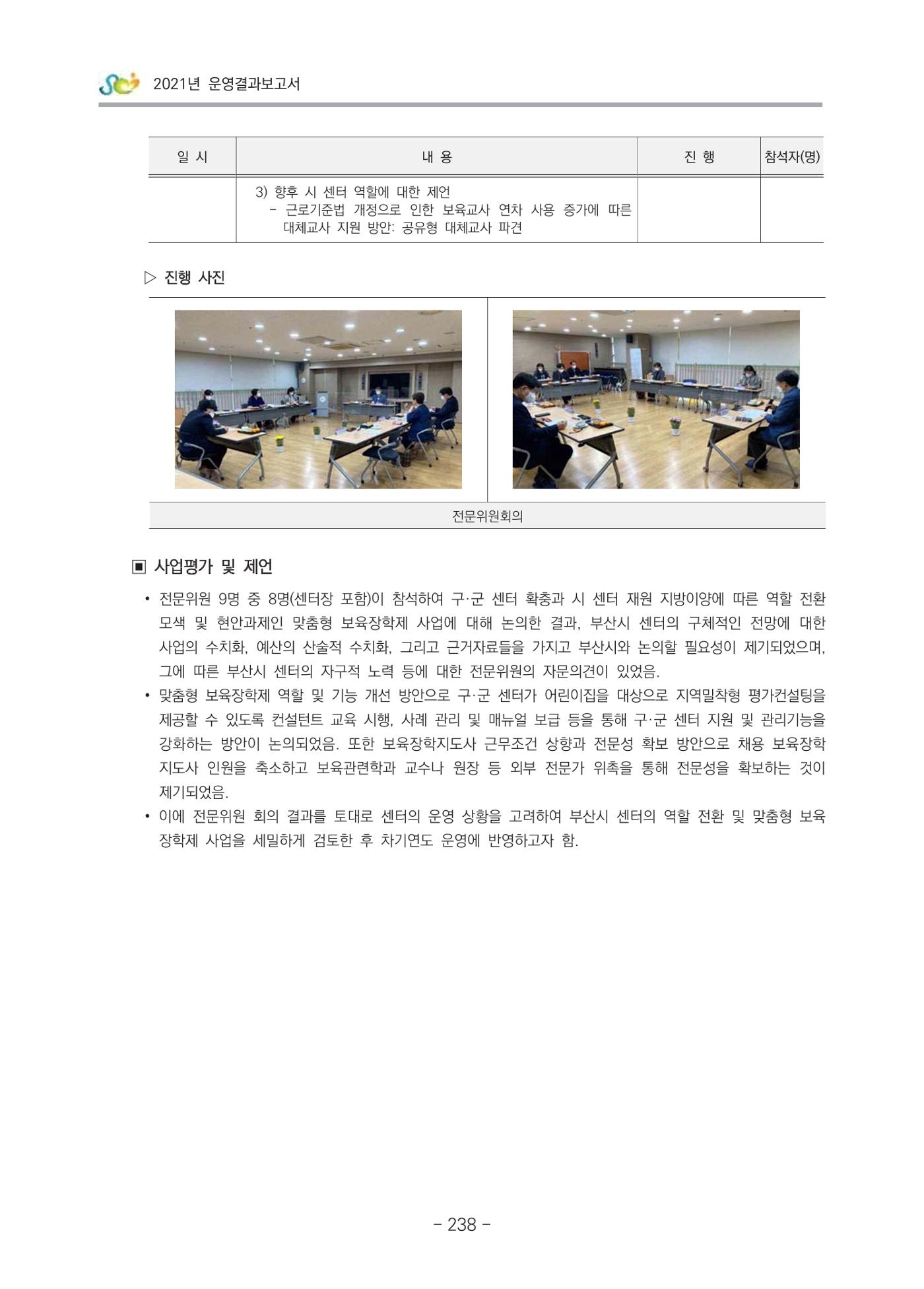 2021 부산광역시육아종합지원센터 운영결과보고서 239페이지