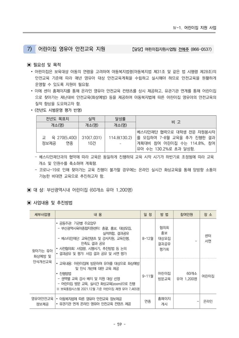2022 부산광역시육아종합지원센터 변경사업계획서 60페이지