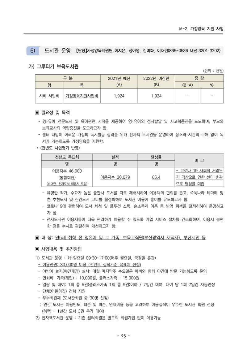 2022 부산광역시육아종합지원센터 변경사업계획서 96페이지