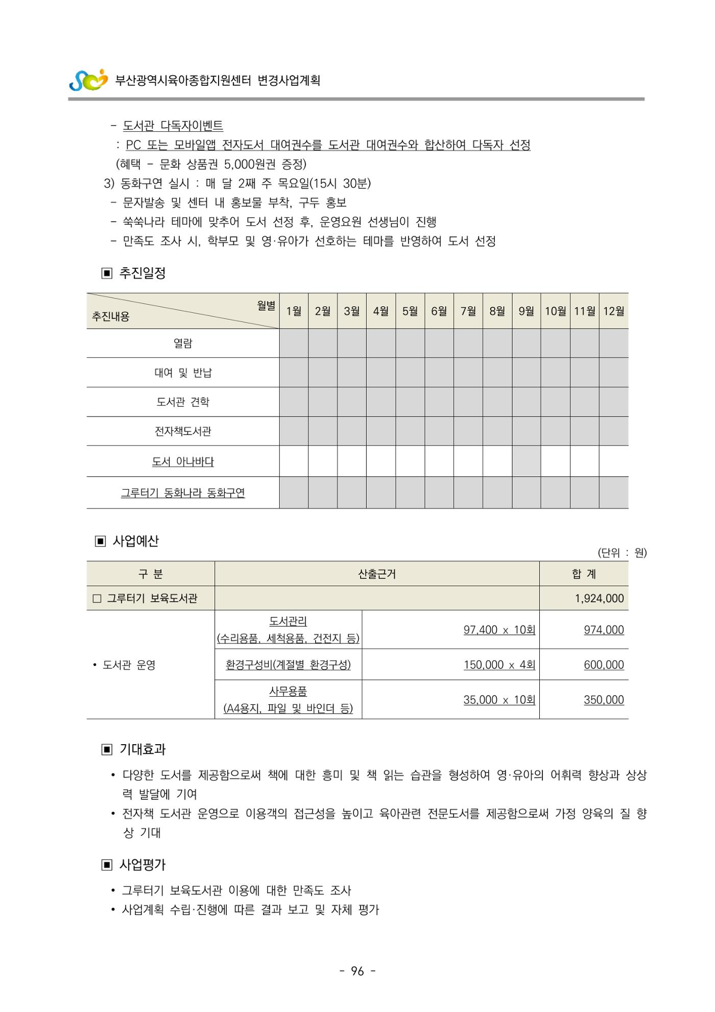 2022 부산광역시육아종합지원센터 변경사업계획서 97페이지