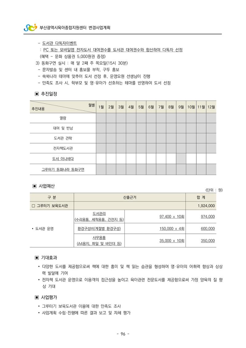 2022 부산광역시육아종합지원센터 변경사업계획서 97페이지