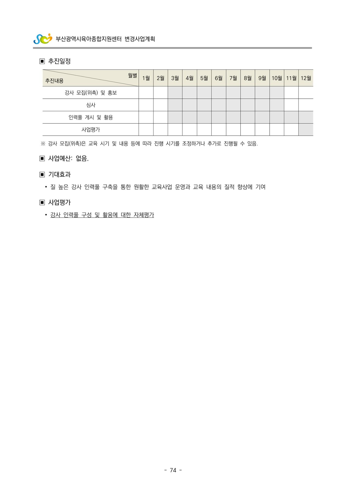 2022 부산광역시육아종합지원센터 변경사업계획서 75페이지