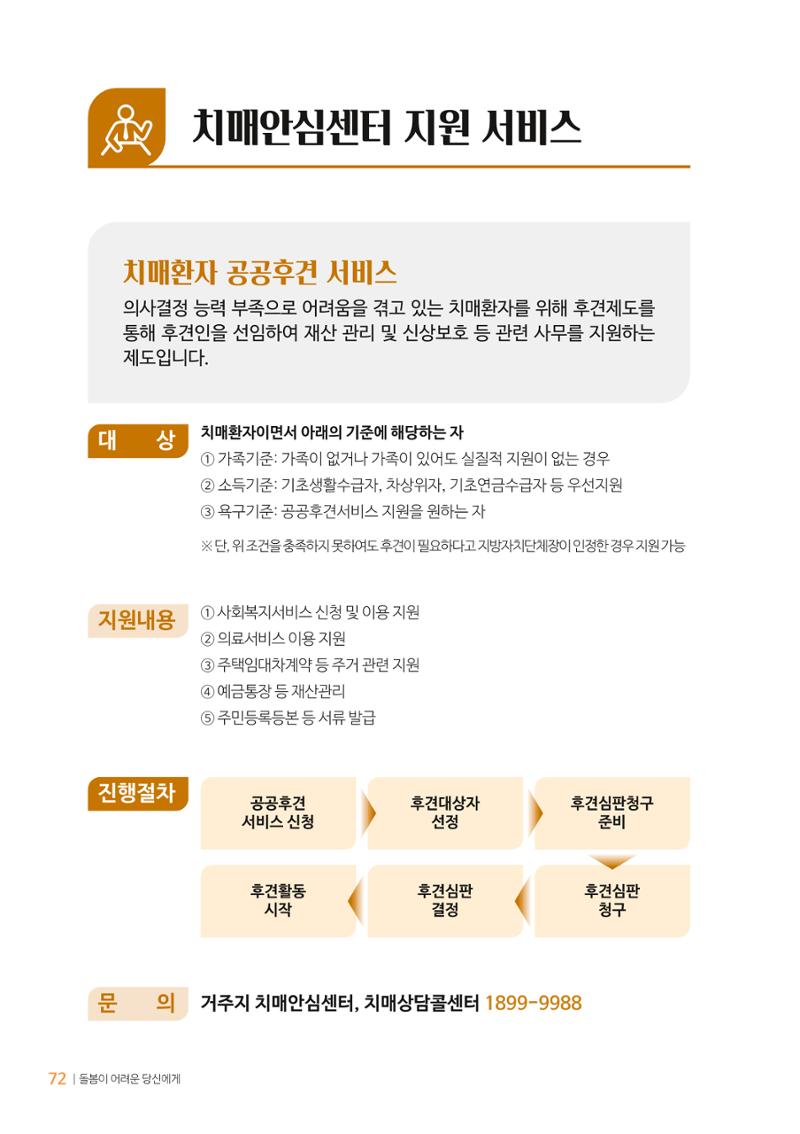 만화로 보는 치매환자 정신행동증상 맞춤형 솔루션 「돌봄이 어려운 당신에게」 72페이지