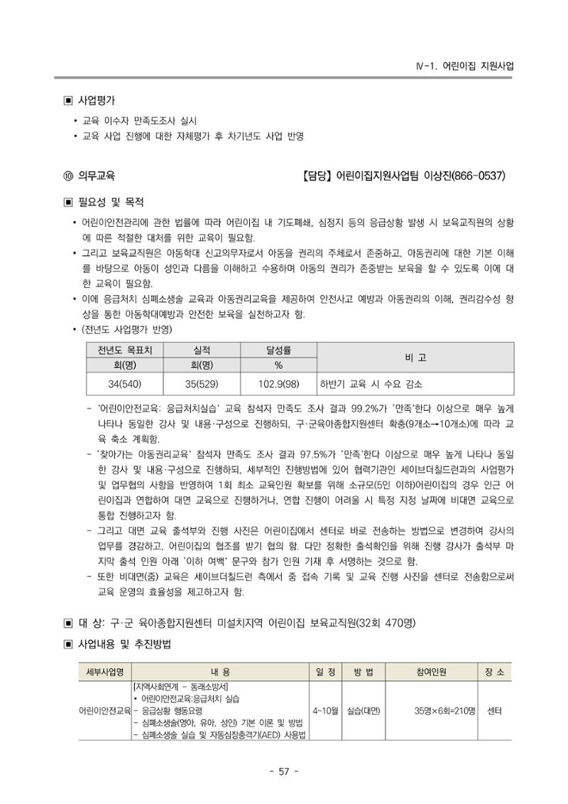 2024 부산광역시육아종합지원센터 변경사업계획(안) 58페이지