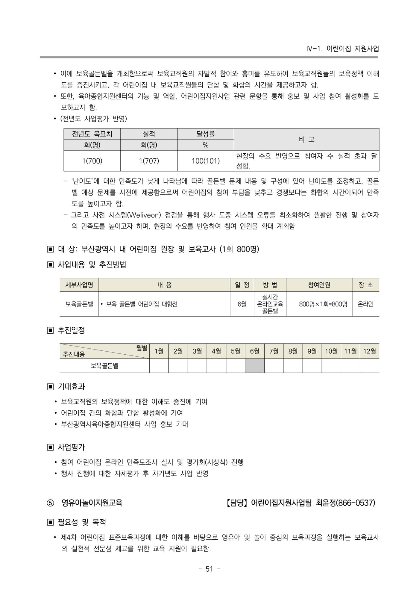 2024 부산광역시육아종합지원센터 변경사업계획(안) 52페이지