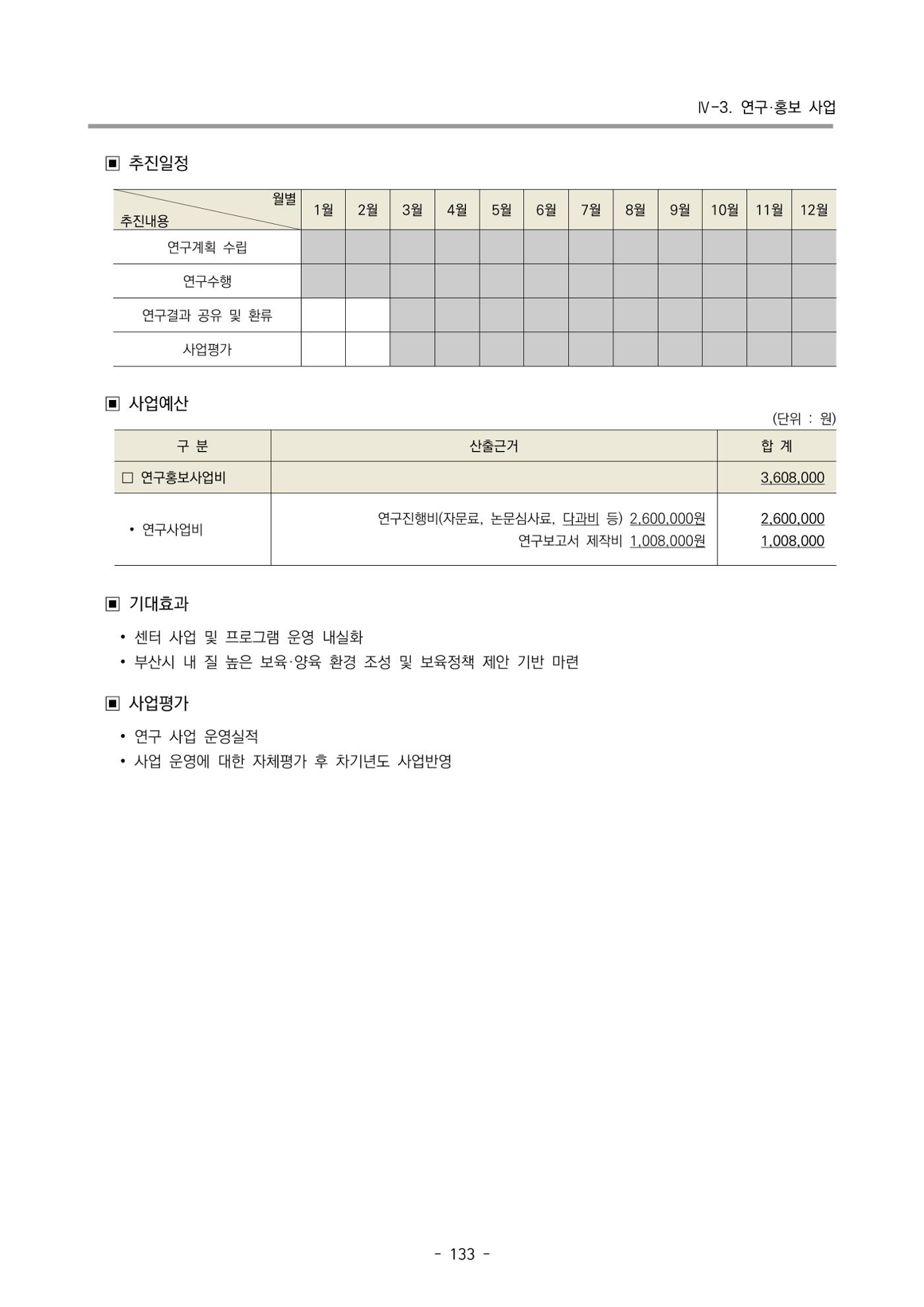 2024 부산광역시육아종합지원센터 변경사업계획(안) 134페이지