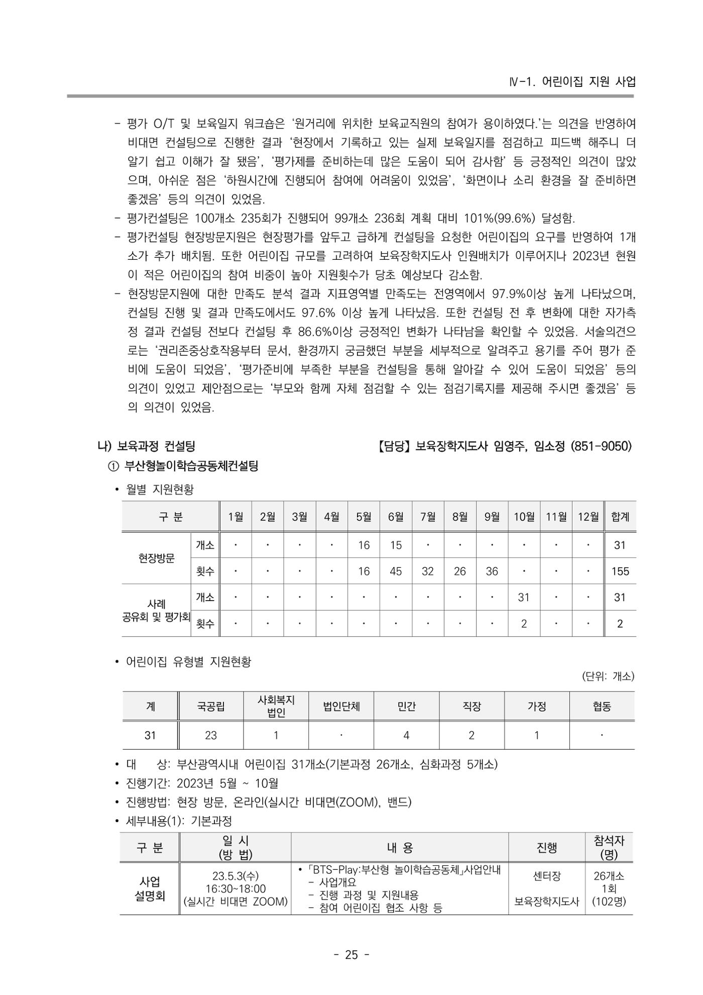2023 부산광역시육아종합지원센터 운영결과보고서 26페이지