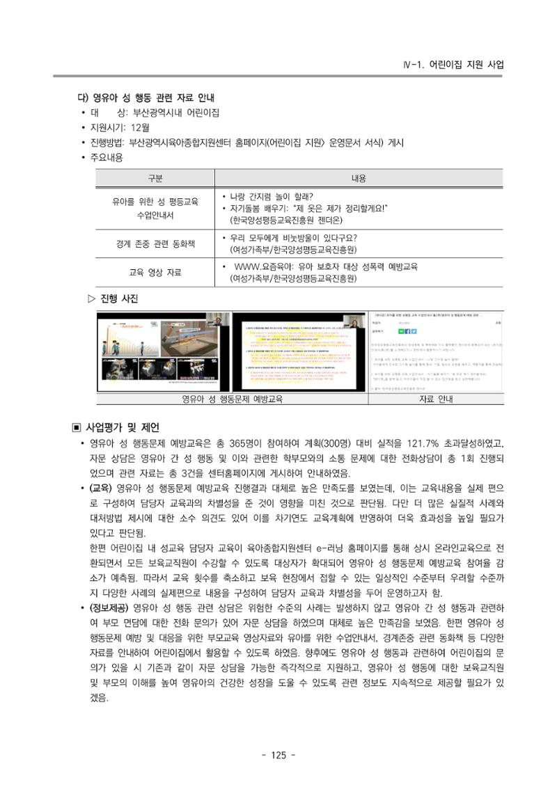 2023 부산광역시육아종합지원센터 운영결과보고서 126페이지