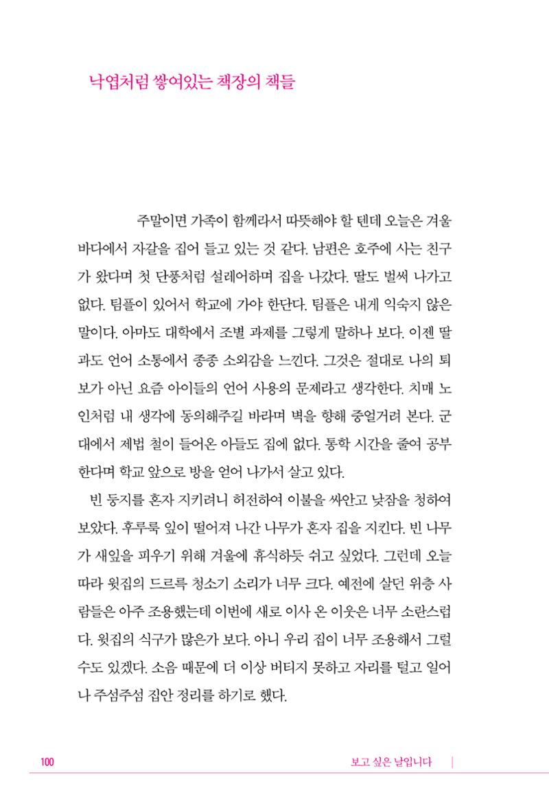 정소영 작품집 (보고 싶은 날입니다) 101페이지