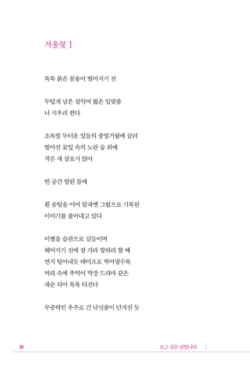정소영 작품집 (보고 싶은 날입니다) 35페이지