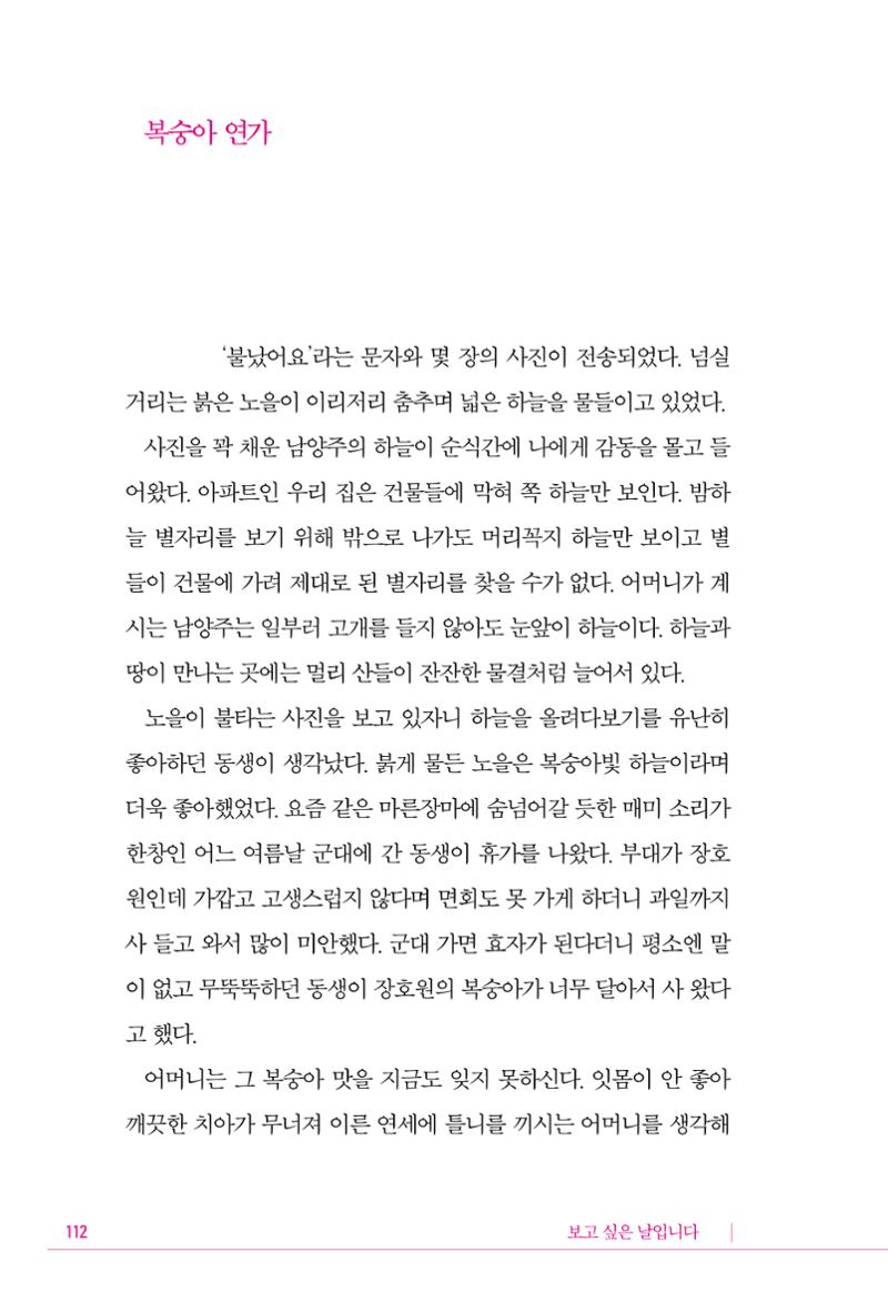 정소영 작품집 (보고 싶은 날입니다) 113페이지