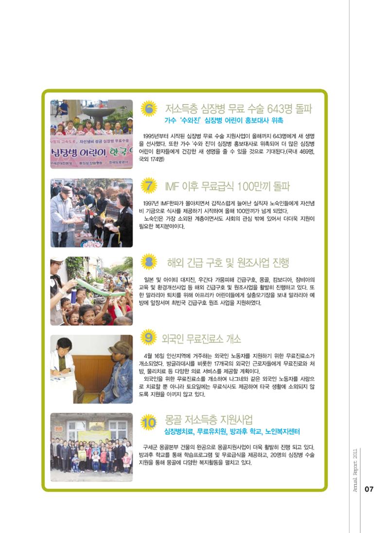 Annual Report 2011 7페이지