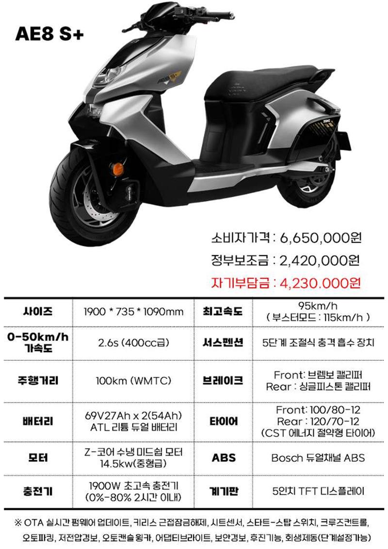 프리미엄 전기스쿠터 AE8+ 1페이지