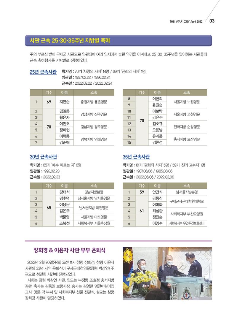 구세공보 국내소식 2022년 4월호 3페이지