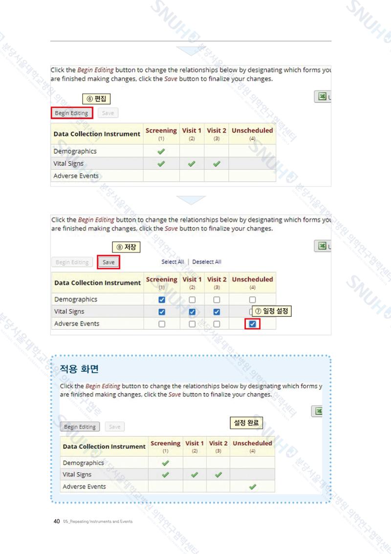 직접 만들고 바로 활용하는 임상연구 자료관리 REDCap 매뉴얼 [Quickstart] 53페이지