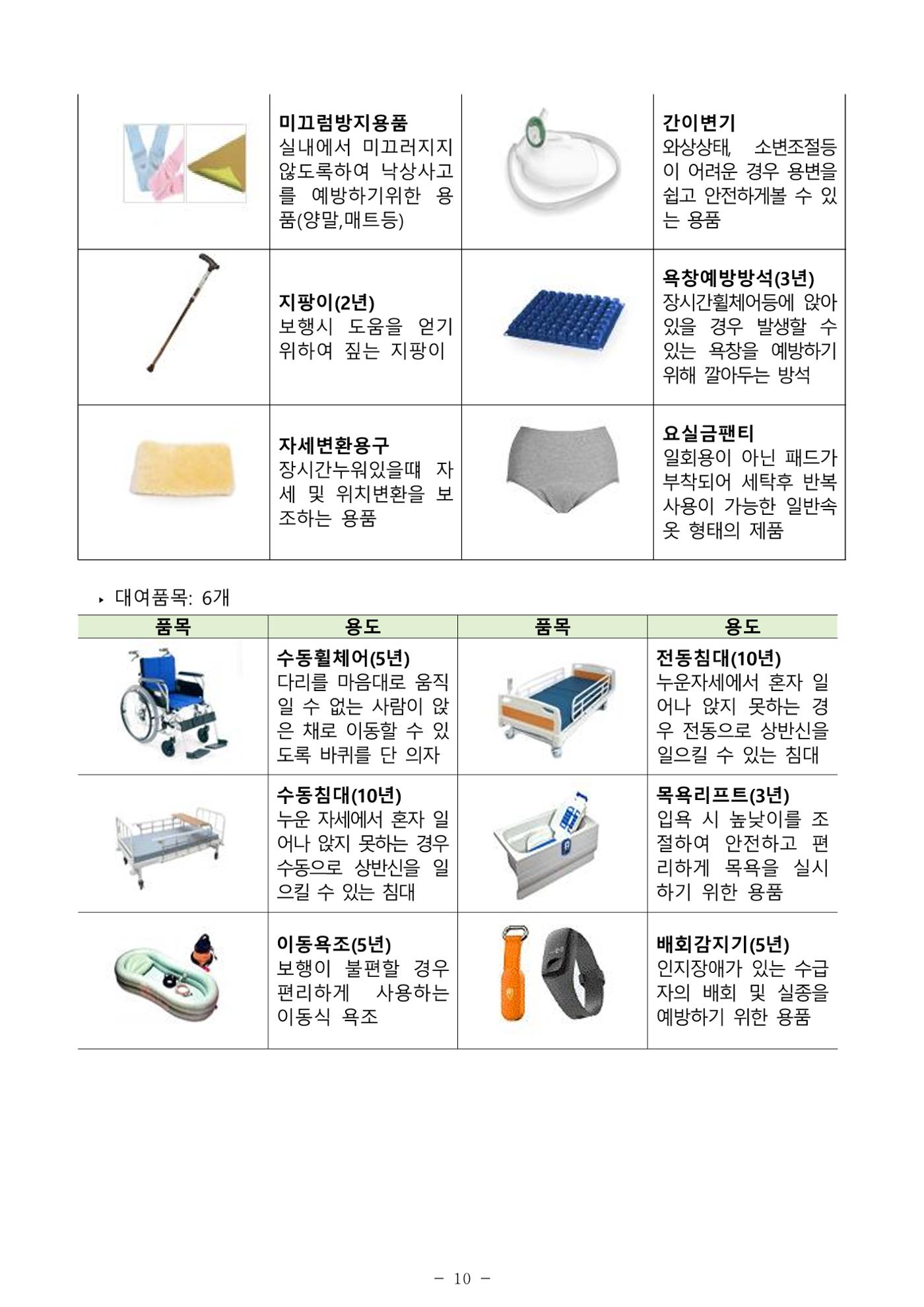 2024년 치매환자 및 노인을 위한 자원현황 안내서 10페이지