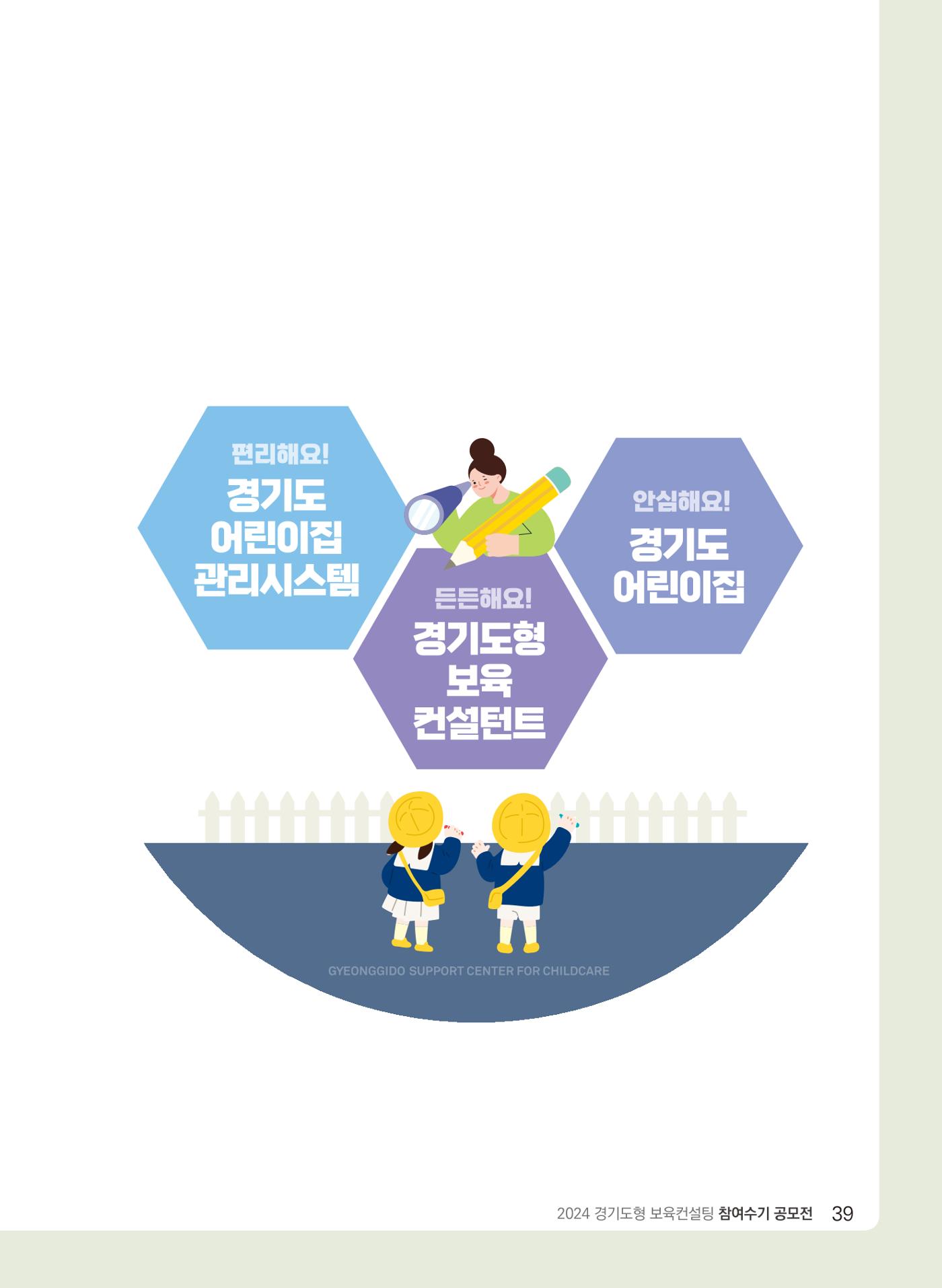 [경기센터] 2024 경기도형 보육컨설팅 참여수기 공모전 사례집 40페이지