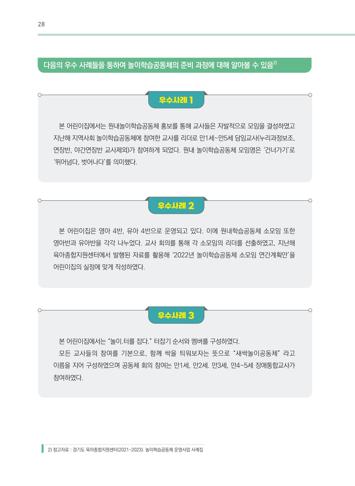 어린이집(원내) 학습공동체 운영 매뉴얼 28p
