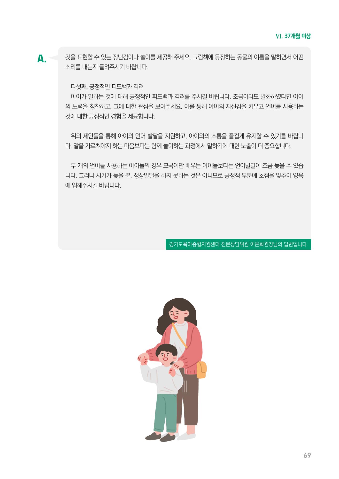 2024 경기도육아종합지원센터 육아상담사례집 69페이지
