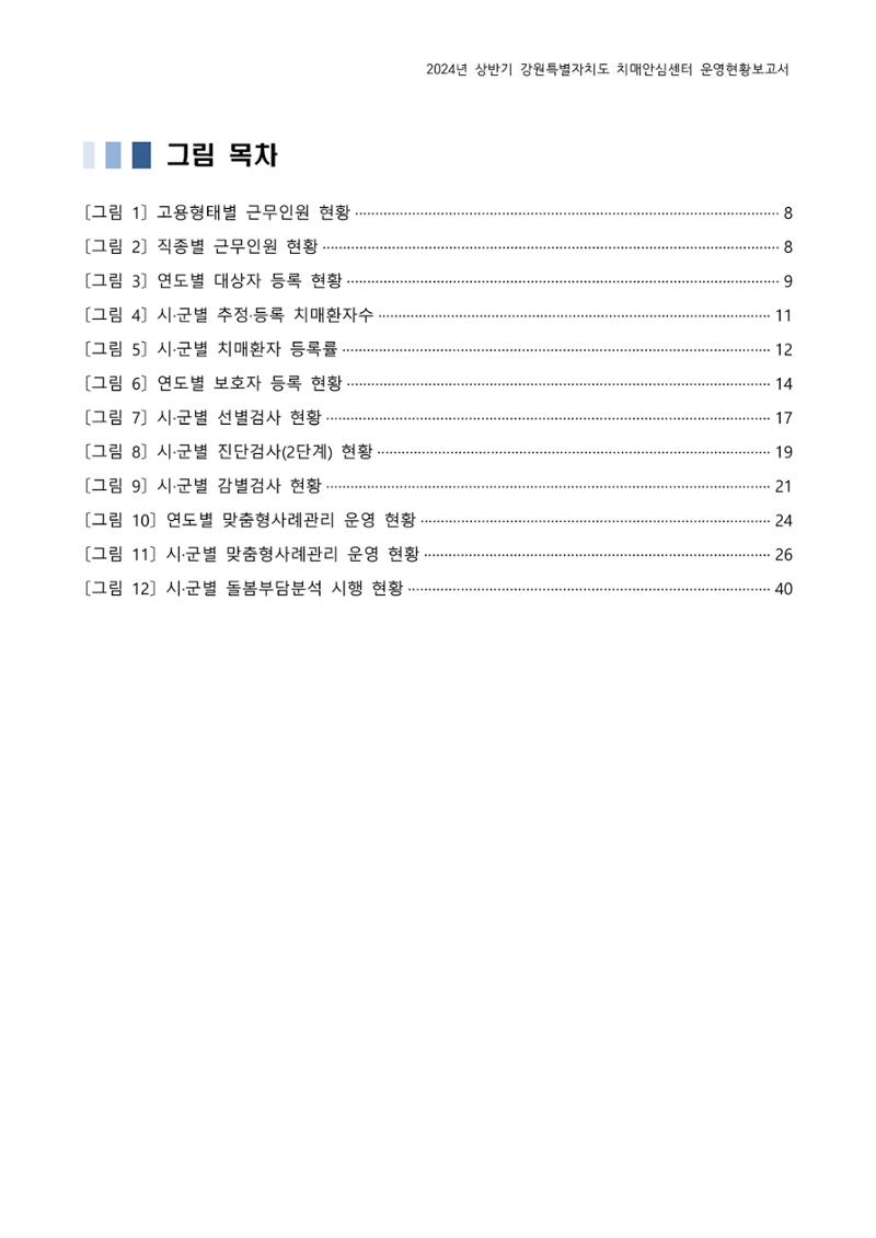 2024년 상반기 강원특별자치도 치매안심센터 운영현황보고서 5페이지