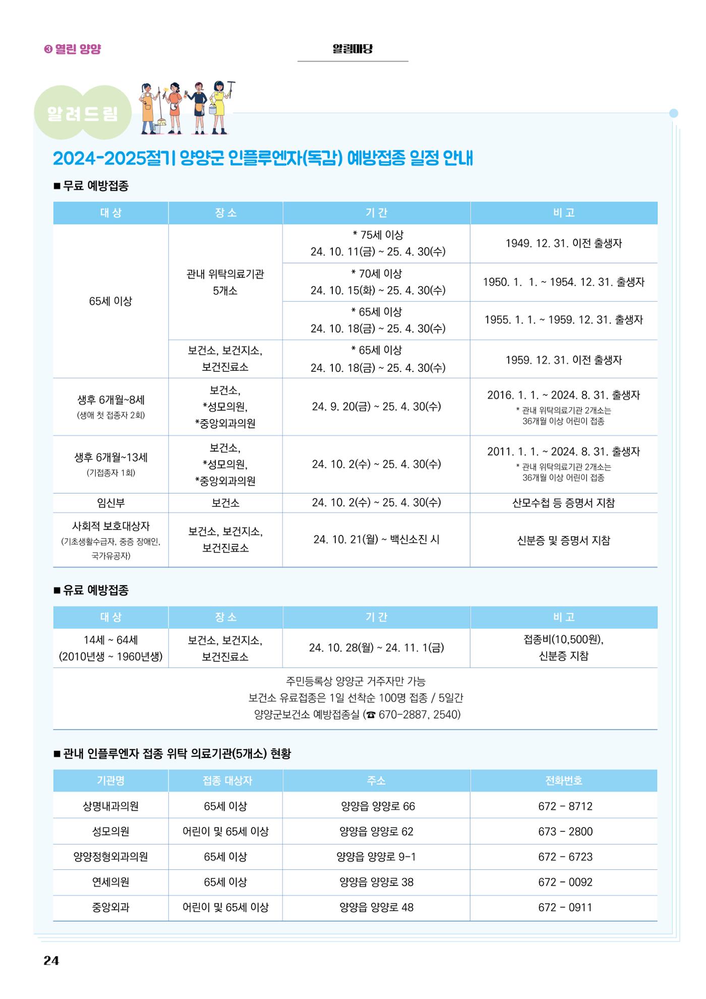 양양소식지 2024. 10월호 24페이지