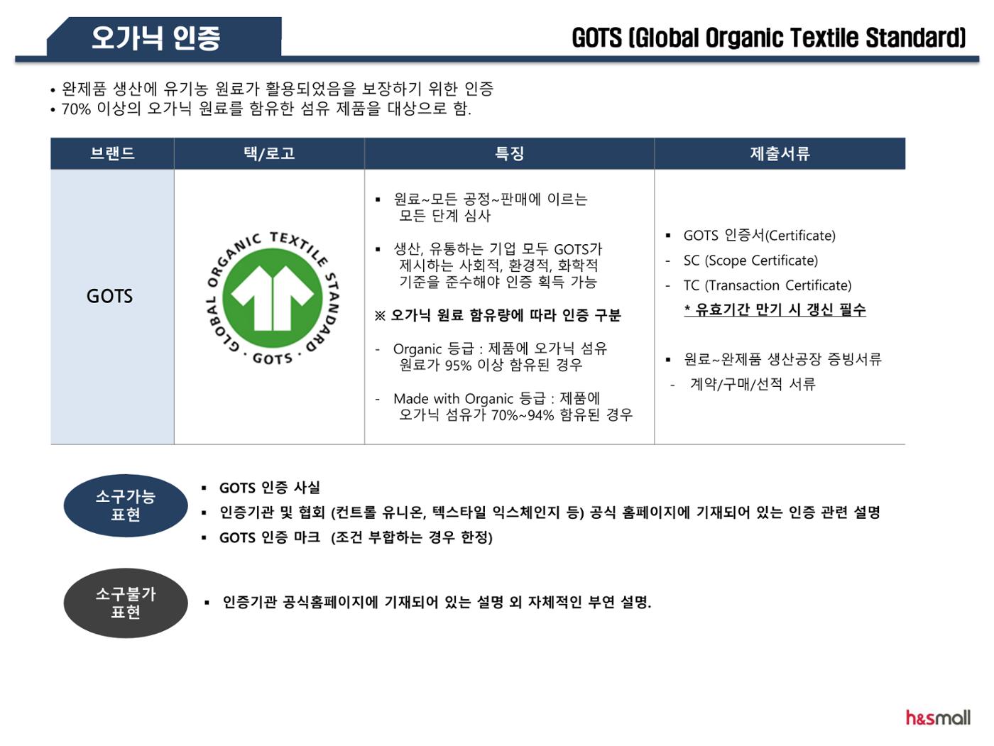 홈&쇼핑 패션 섬유 소재 소구가이드 7페이지