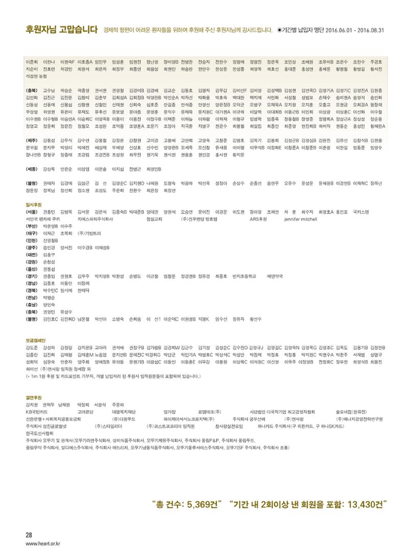 2016 심장소식 가을호 111호 28페이지