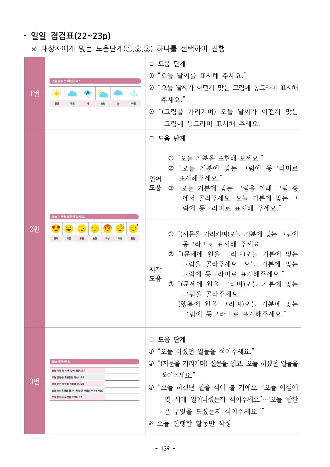 두뇌건강놀이책1(증보개정판) 진행자 매뉴얼 141페이지