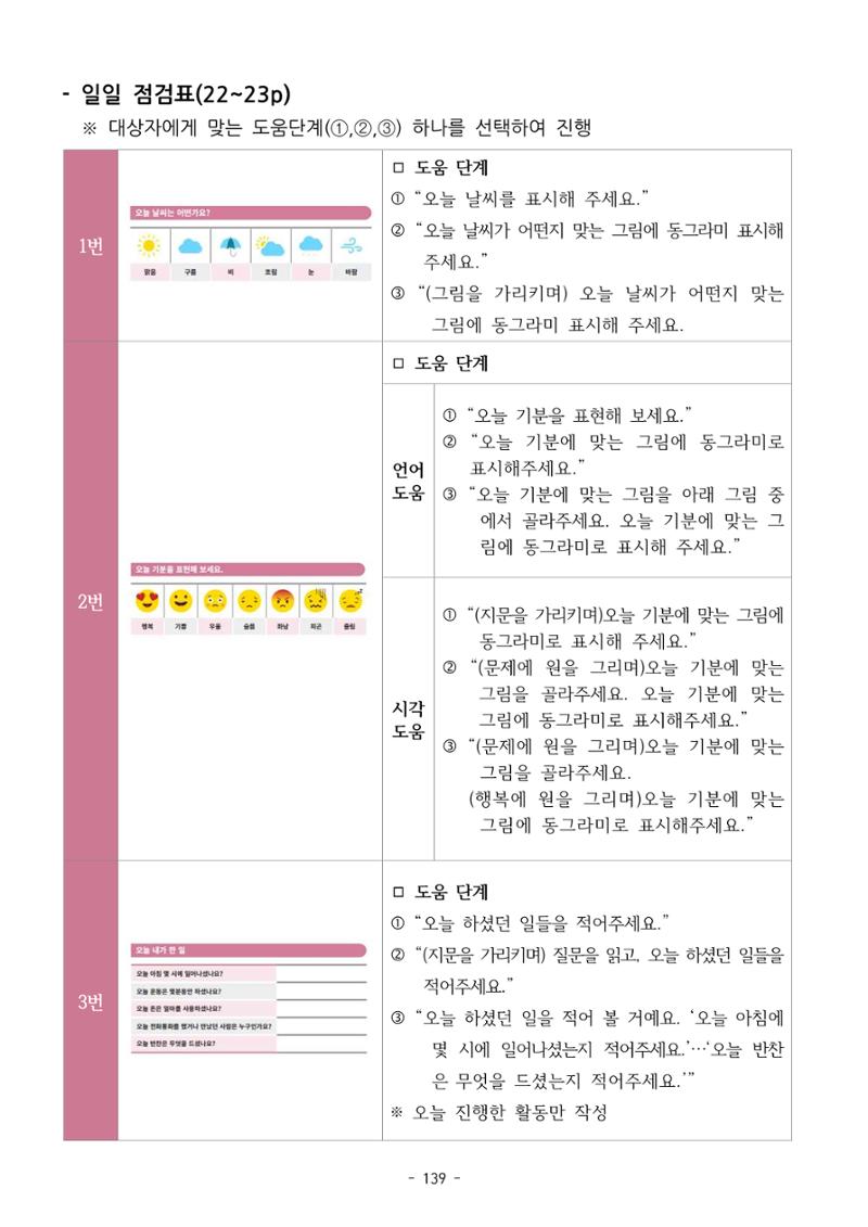 두뇌건강놀이책1(증보개정판) 진행자 매뉴얼 141페이지