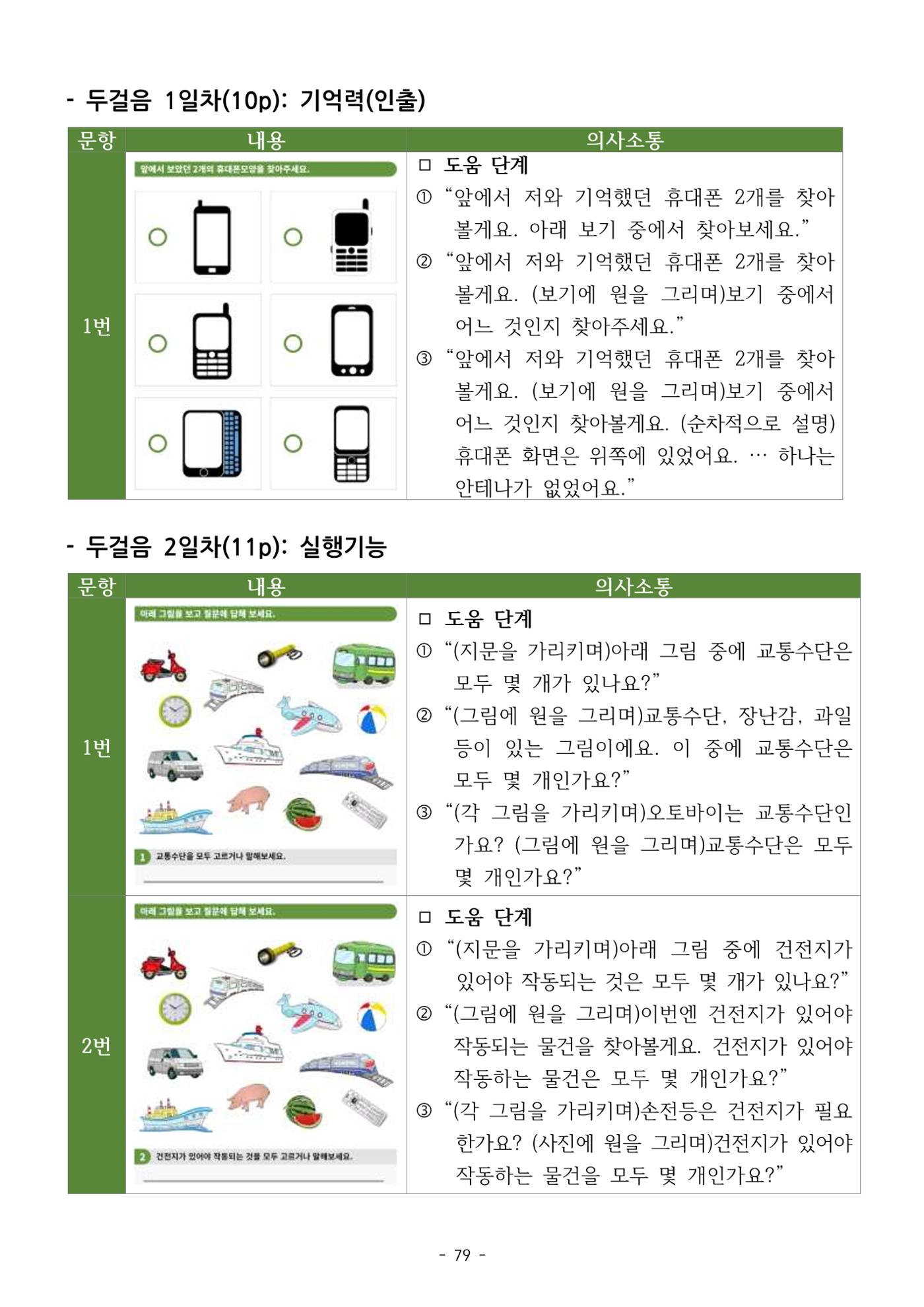 두뇌건강놀이책1(증보개정판) 진행자 매뉴얼 81페이지