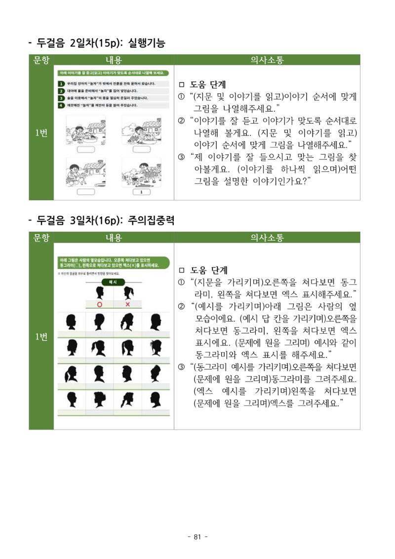 두뇌건강놀이책1(증보개정판) 진행자 매뉴얼 83페이지