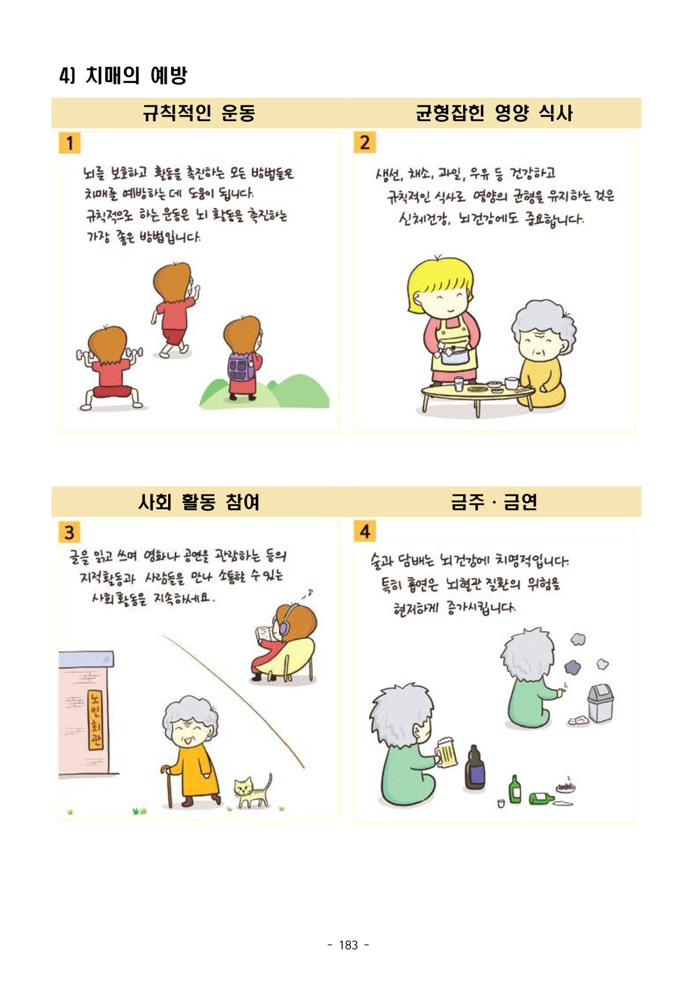 두뇌건강놀이책1(증보개정판) 진행자 매뉴얼 185페이지