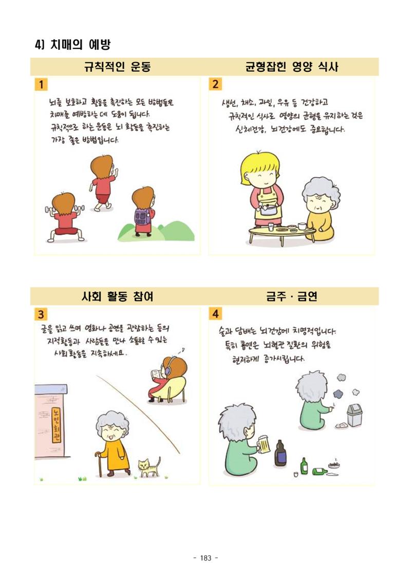 두뇌건강놀이책1(증보개정판) 진행자 매뉴얼 185페이지