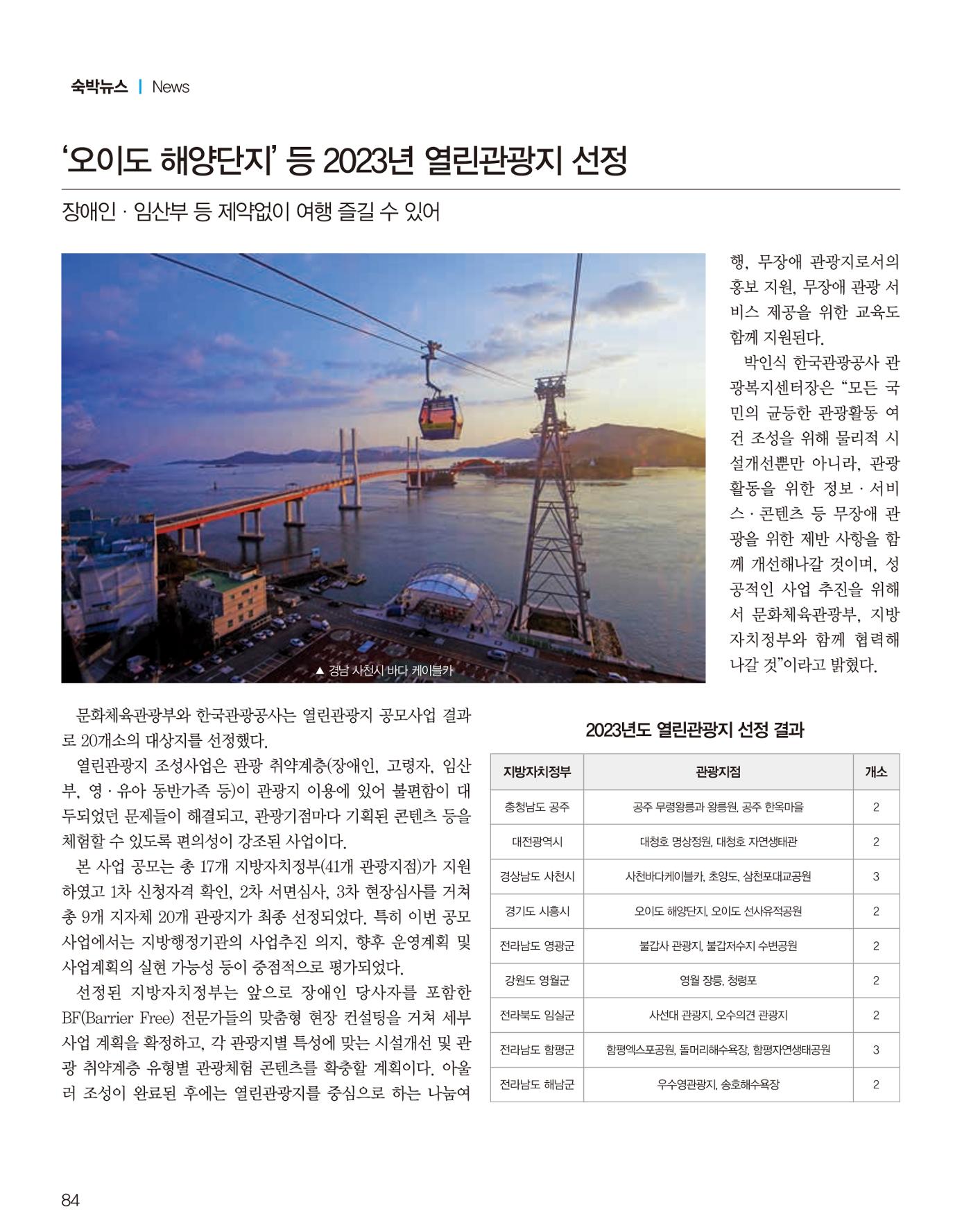 숙박매거진 2023. 01. 85페이지
