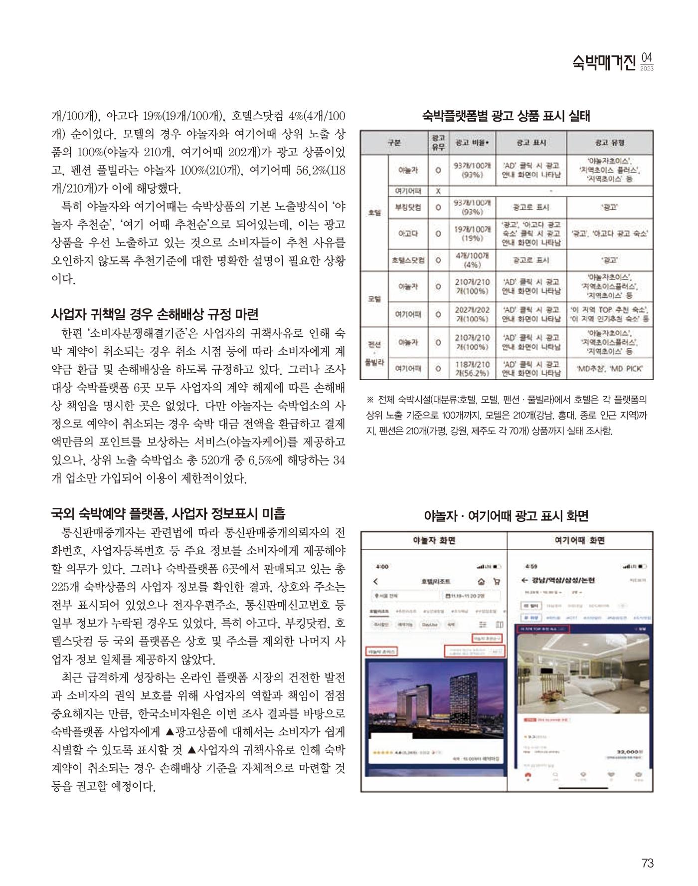 숙박매거진 2023. 04 74페이지