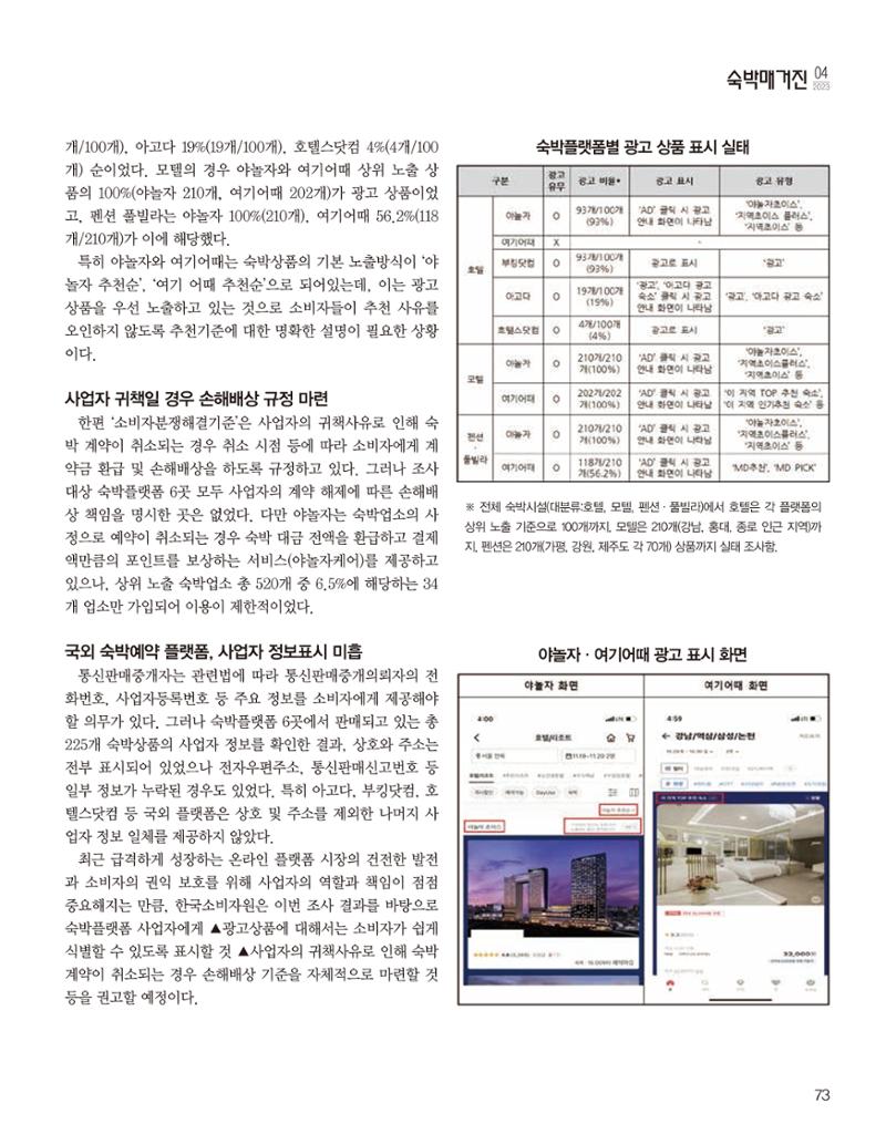 숙박매거진 2023. 04 74페이지