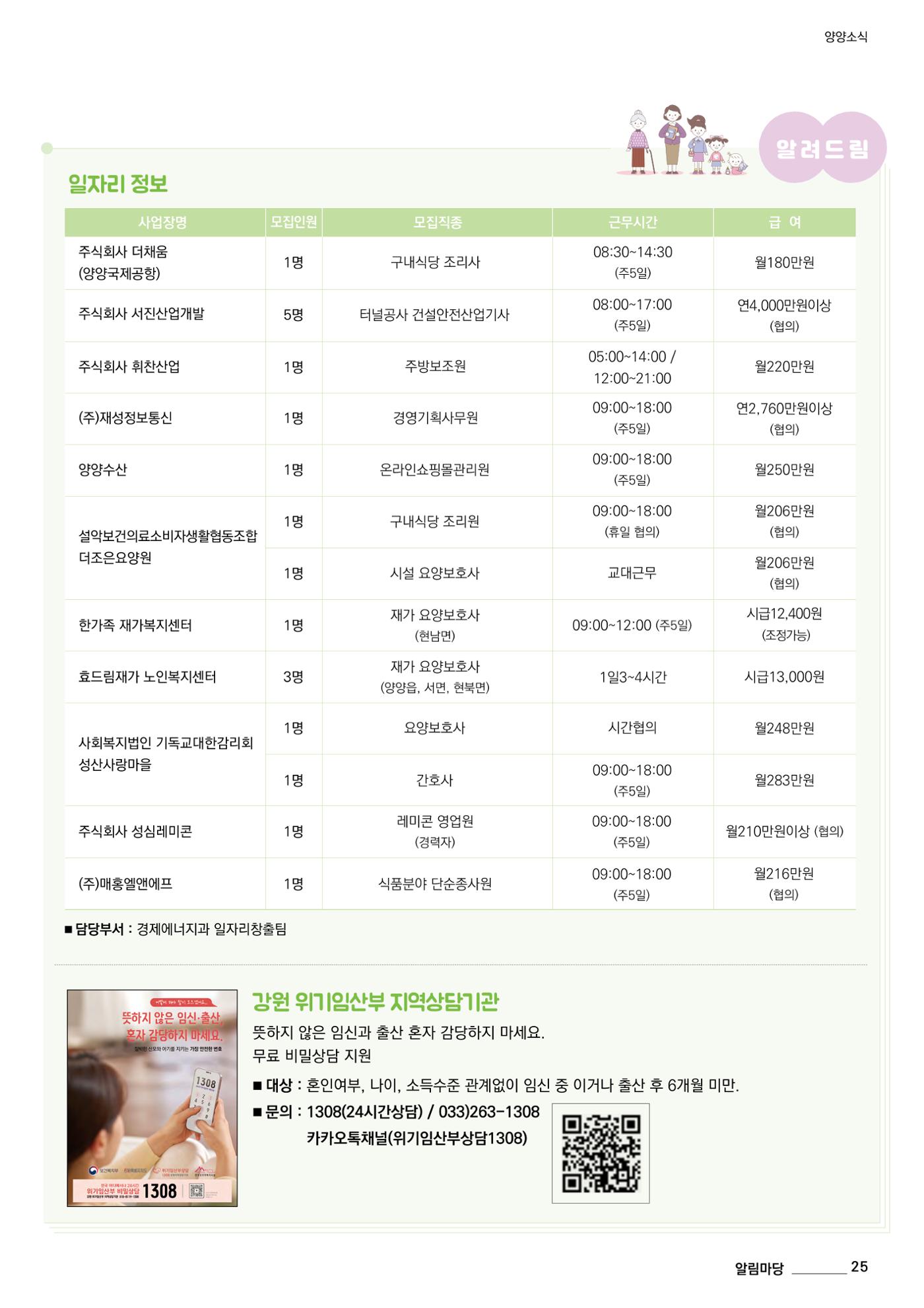 양양소식지 2024. 12월호 25페이지