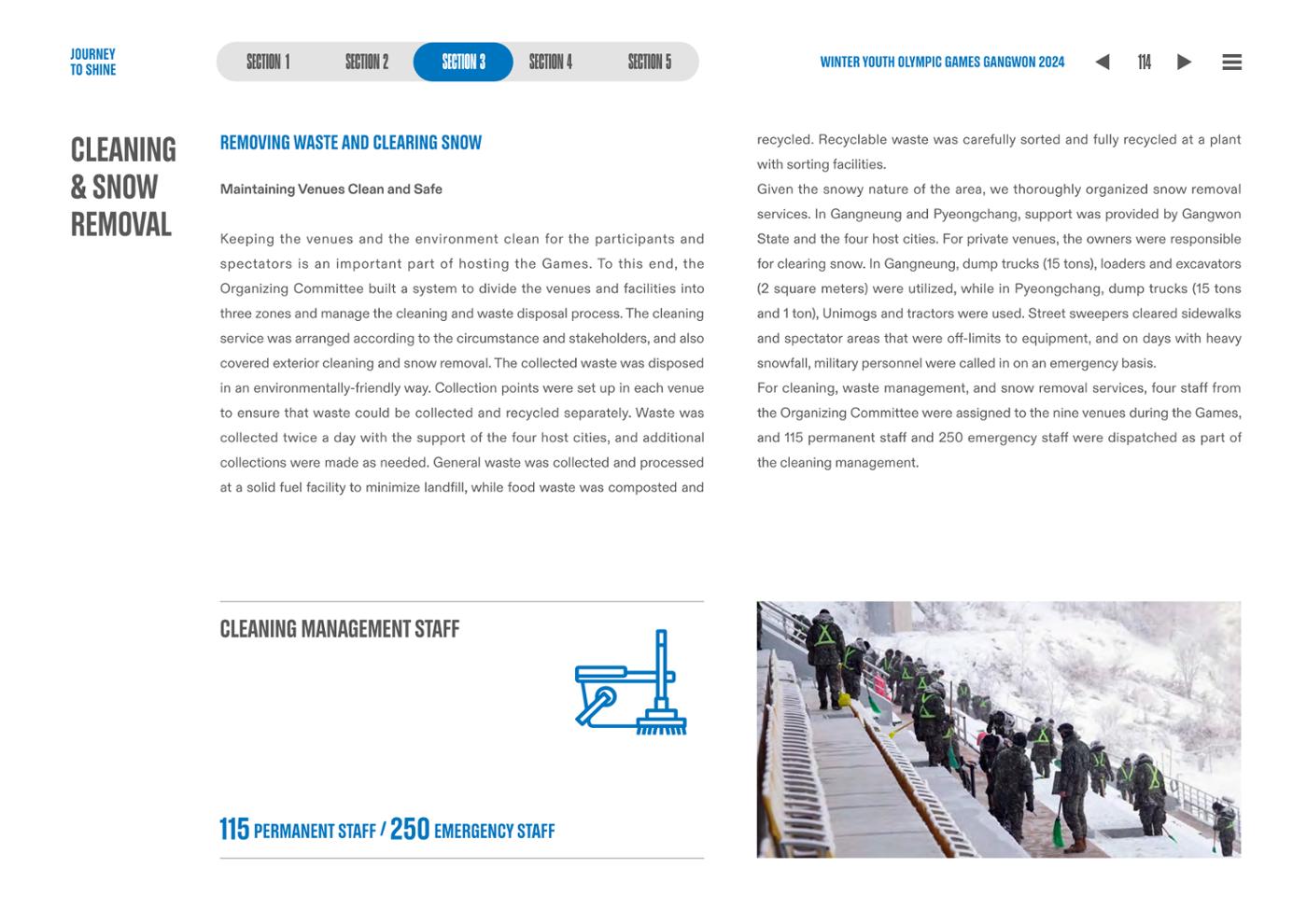 WINTER YOUTH OLYMPIC GAMES GANGWON 2024 OFFICIAL REPORT 114페이지