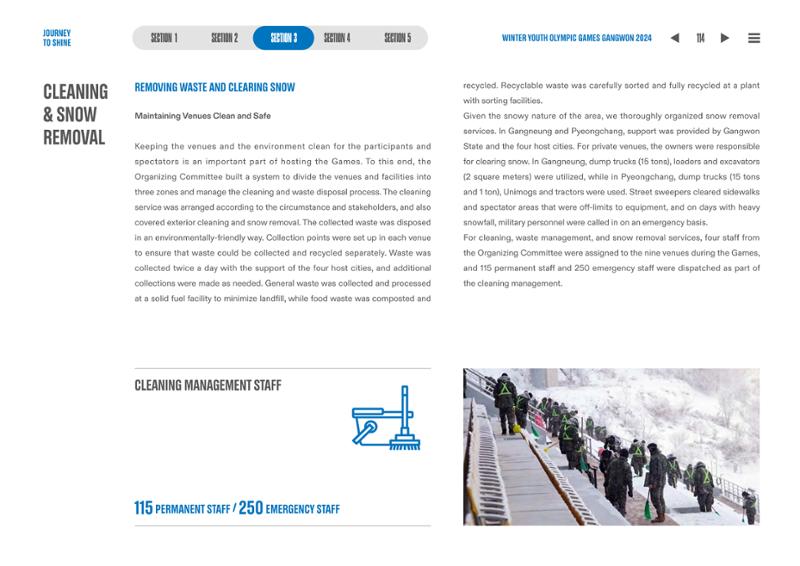 WINTER YOUTH OLYMPIC GAMES GANGWON 2024 OFFICIAL REPORT 114페이지