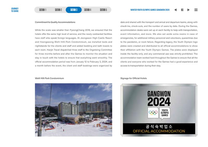 WINTER YOUTH OLYMPIC GAMES GANGWON 2024 OFFICIAL REPORT 103페이지