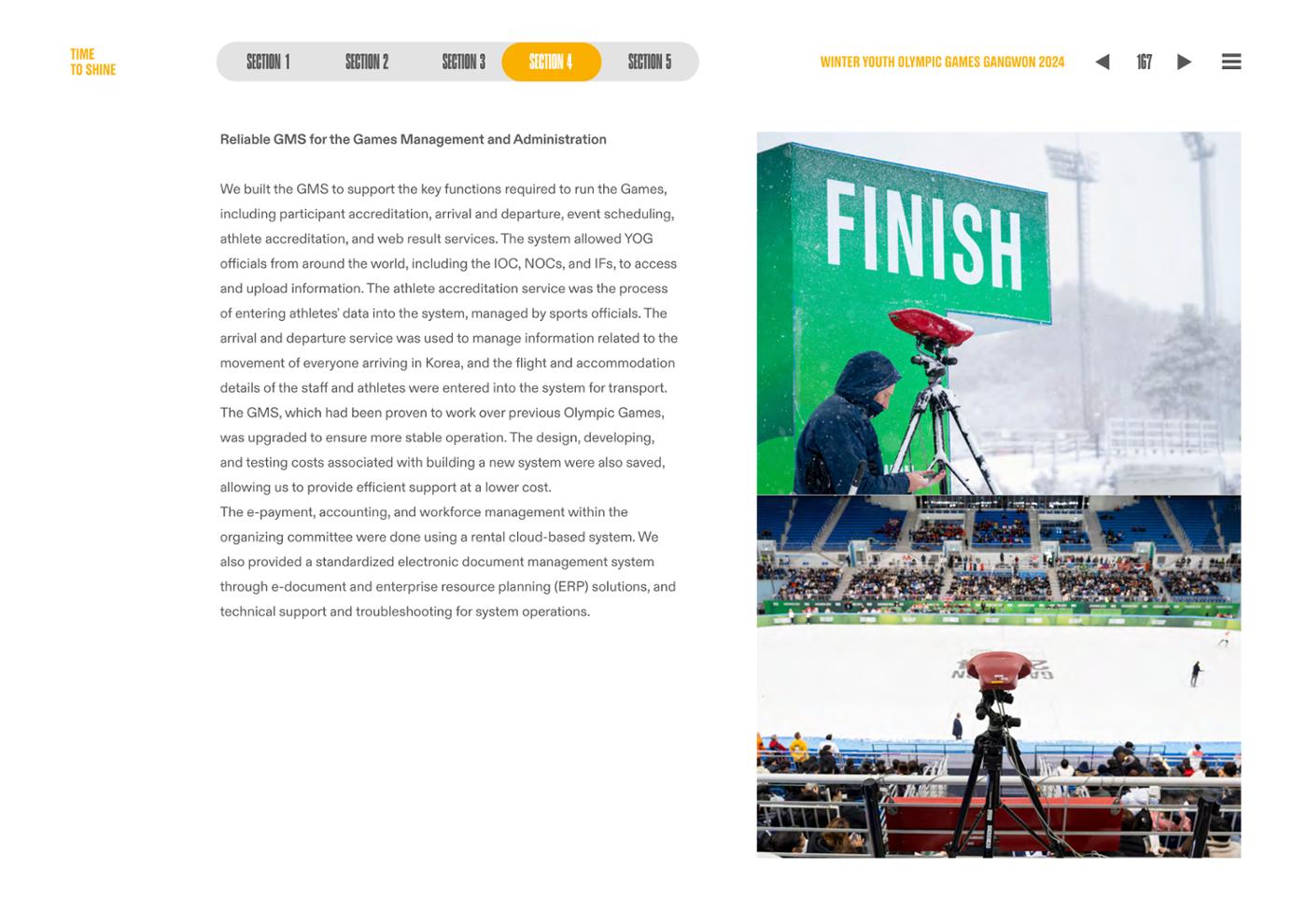 WINTER YOUTH OLYMPIC GAMES GANGWON 2024 OFFICIAL REPORT 167페이지