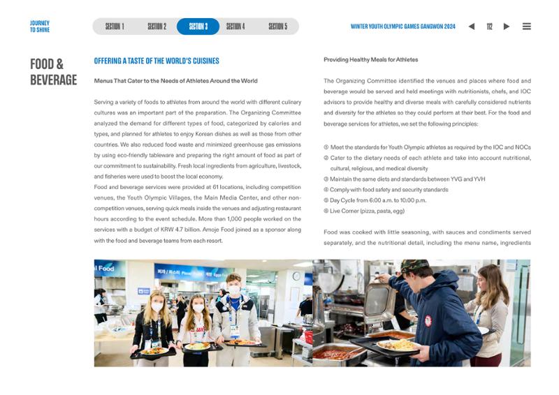 WINTER YOUTH OLYMPIC GAMES GANGWON 2024 OFFICIAL REPORT 112페이지