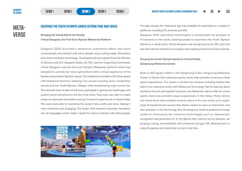 WINTER YOUTH OLYMPIC GAMES GANGWON 2024 OFFICIAL REPORT 126페이지