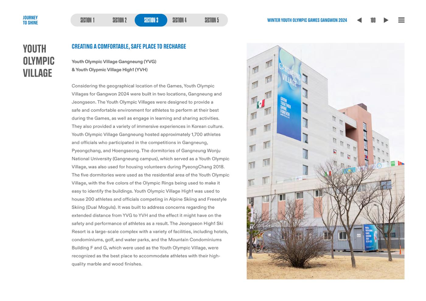 WINTER YOUTH OLYMPIC GAMES GANGWON 2024 OFFICIAL REPORT 100페이지