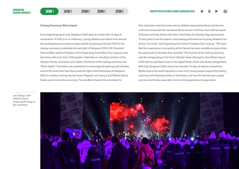 WINTER YOUTH OLYMPIC GAMES GANGWON 2024 OFFICIAL REPORT 50페이지