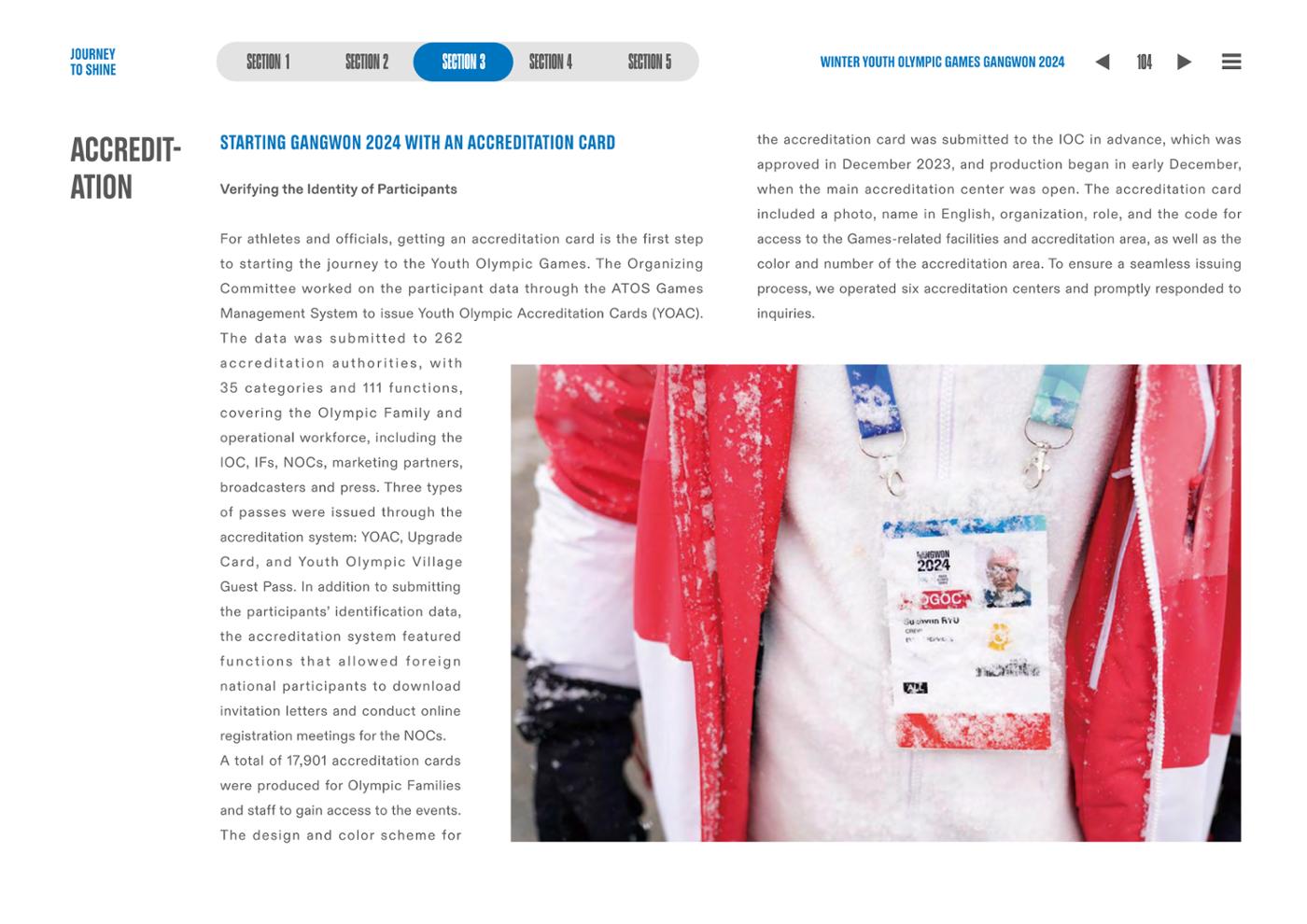 WINTER YOUTH OLYMPIC GAMES GANGWON 2024 OFFICIAL REPORT 104페이지