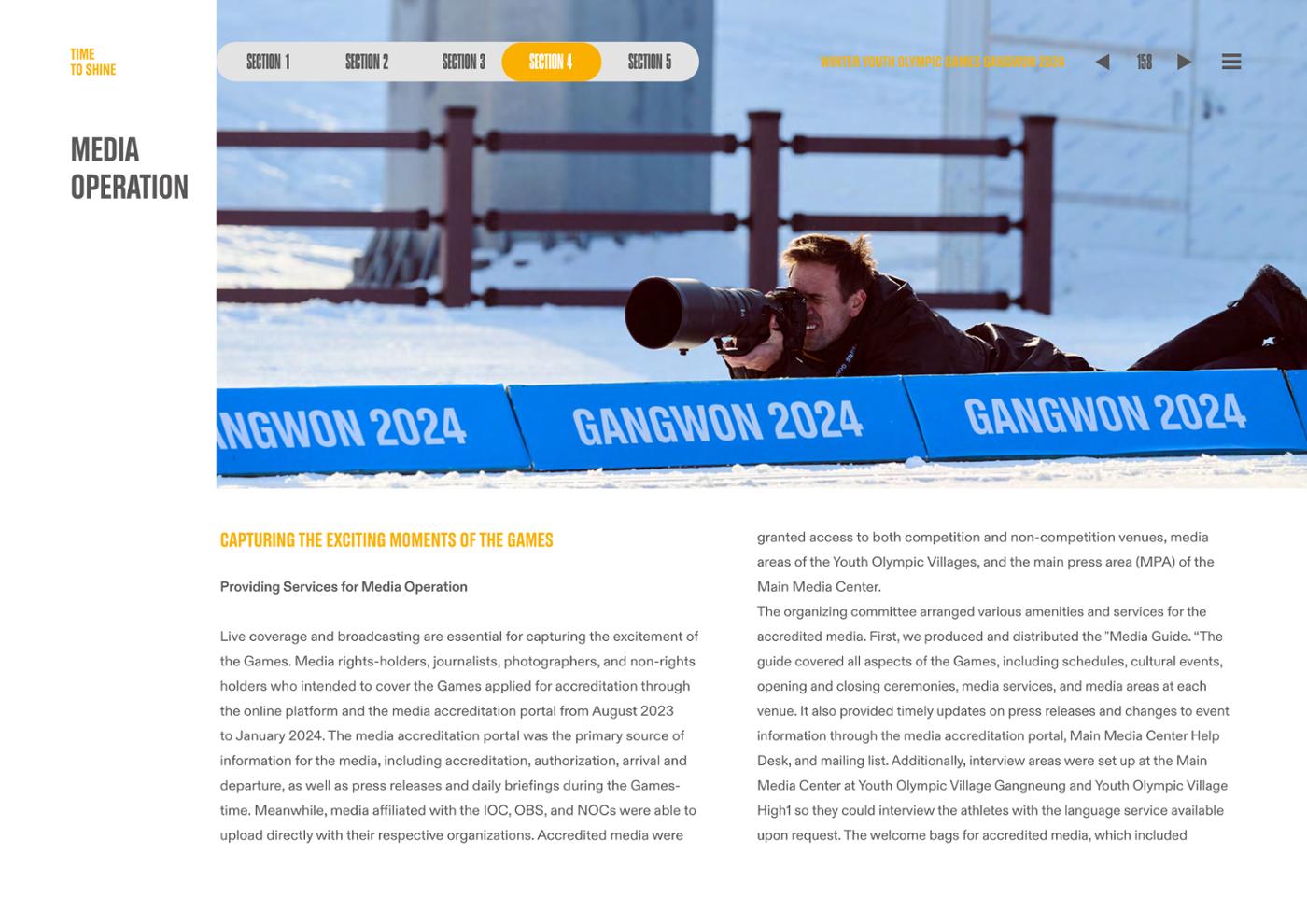 WINTER YOUTH OLYMPIC GAMES GANGWON 2024 OFFICIAL REPORT 158페이지