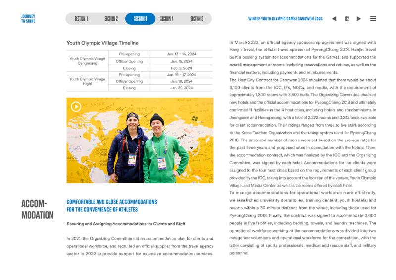 WINTER YOUTH OLYMPIC GAMES GANGWON 2024 OFFICIAL REPORT 102페이지
